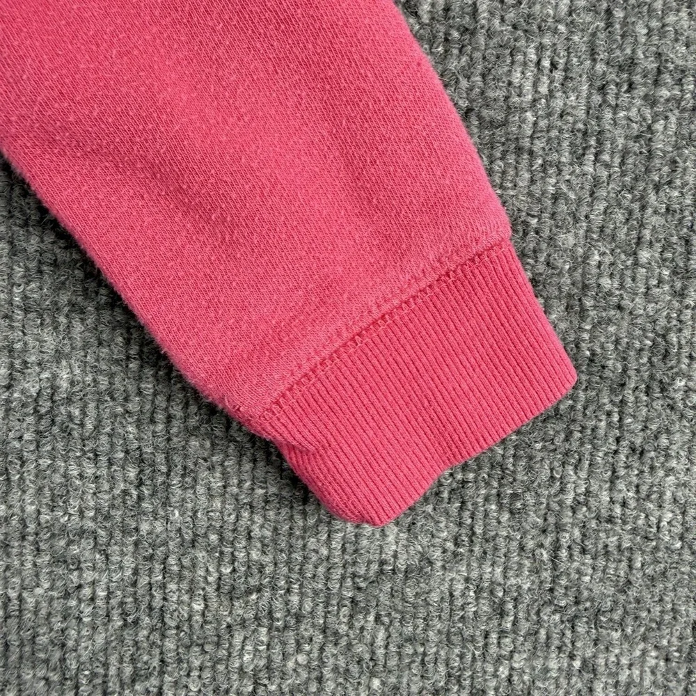 OshKosh B'gosh Hoodie Girls 4 Pink Full Zip Logo Fleece Sweatshirt Graphic
